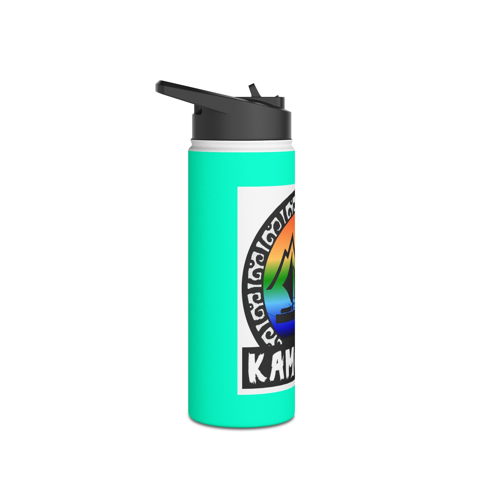 Kamoauli Logo (Hawai'i Aloha) Stainless Steel Water Bottle – Rainbow Island Sailing Design