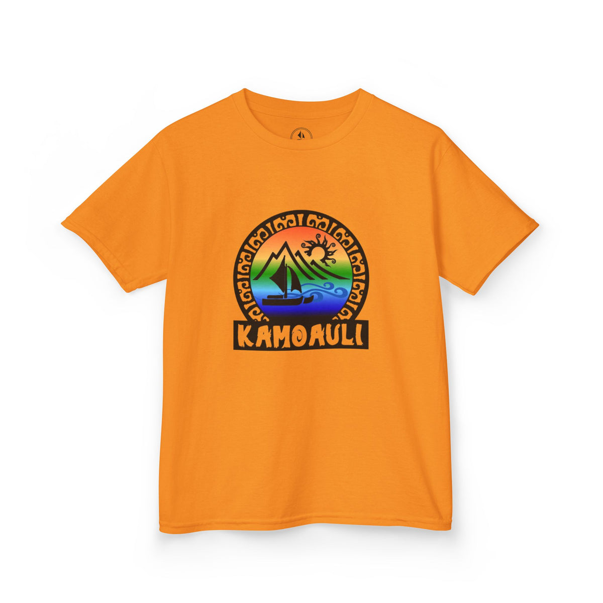 Kids T-Shirt — Kamoauli Hawaiian Sunset Sail Graphic