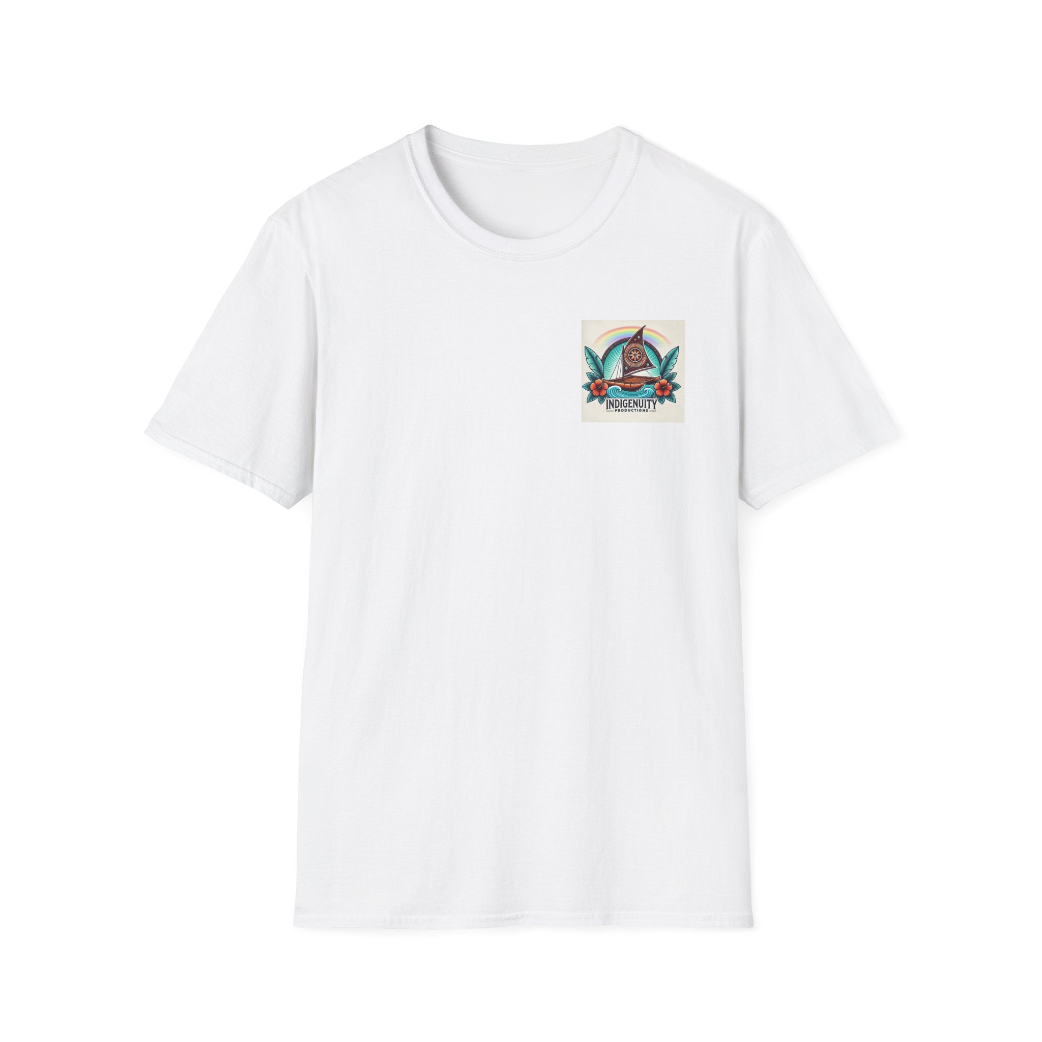 Indigenuity Productions Graphic T-Shirt — Retro Wave Pocket Tee