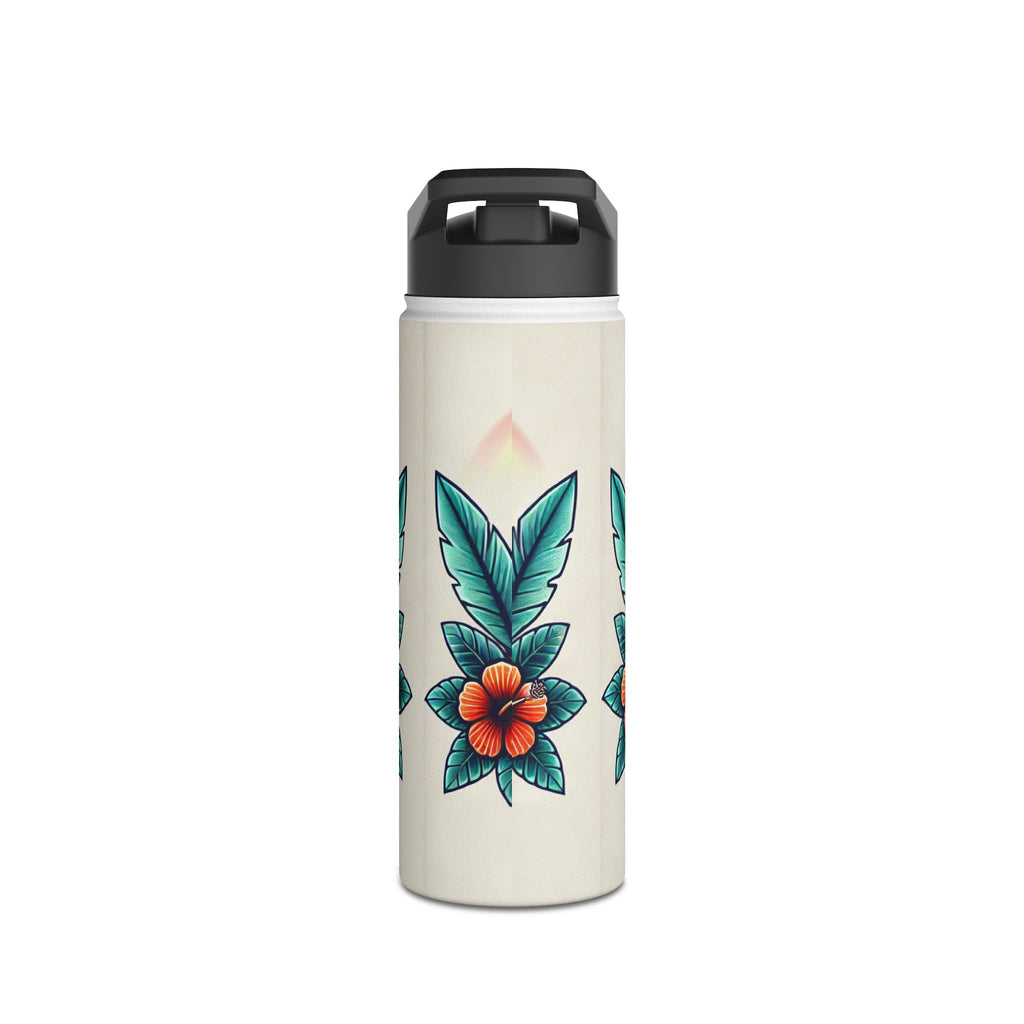 Indigenuity Productions Sailboat Stainless Steel Water Bottle — Tropical Floral Adventure