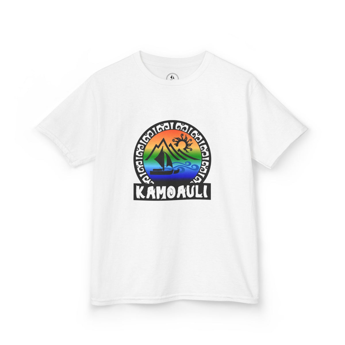 Kids T-Shirt — Kamoauli Hawaiian Sunset Sail Graphic