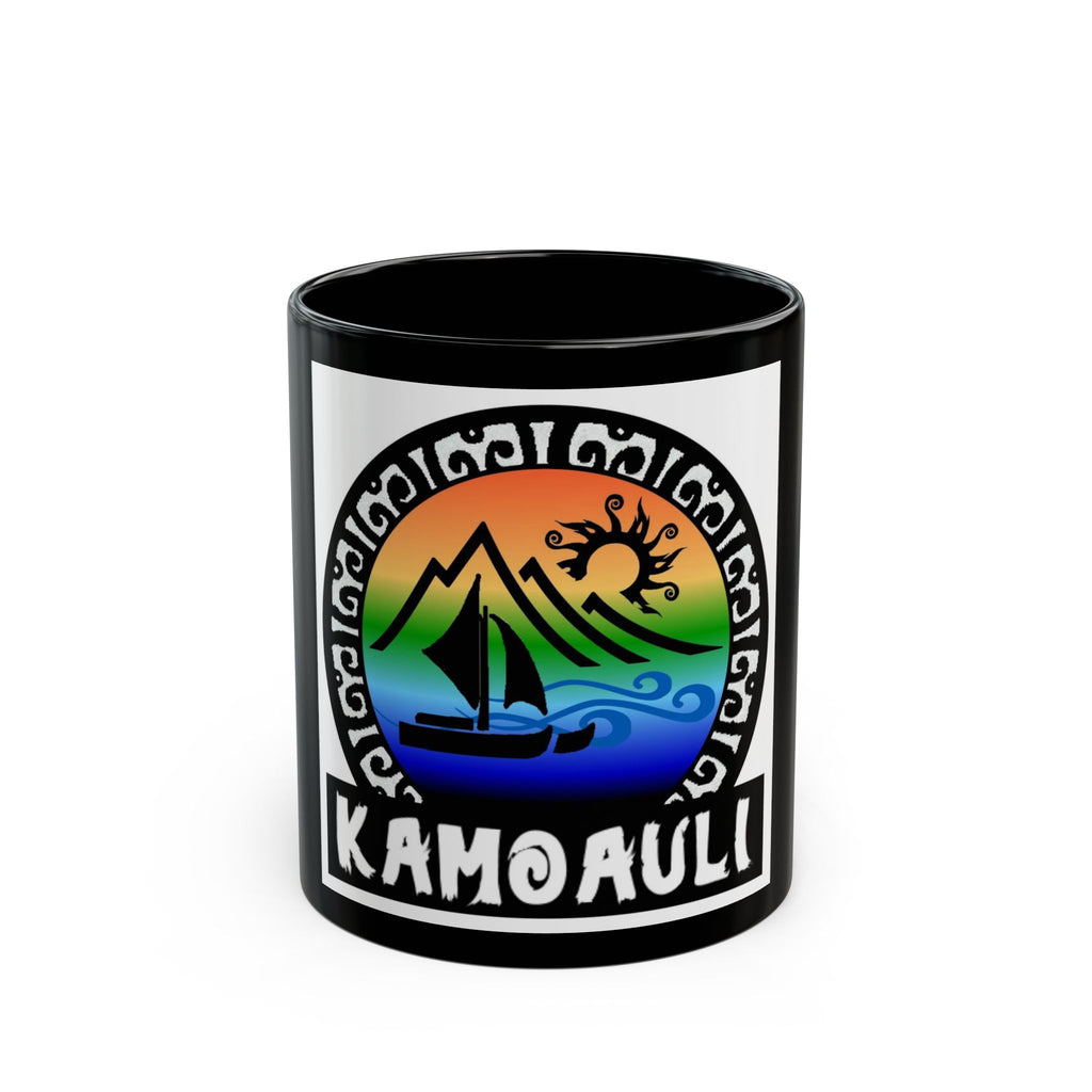 Kamoauli Hawaiian Sailboat Sunset Mug — Rainbow Island Scenic Coffee Cup (11oz)