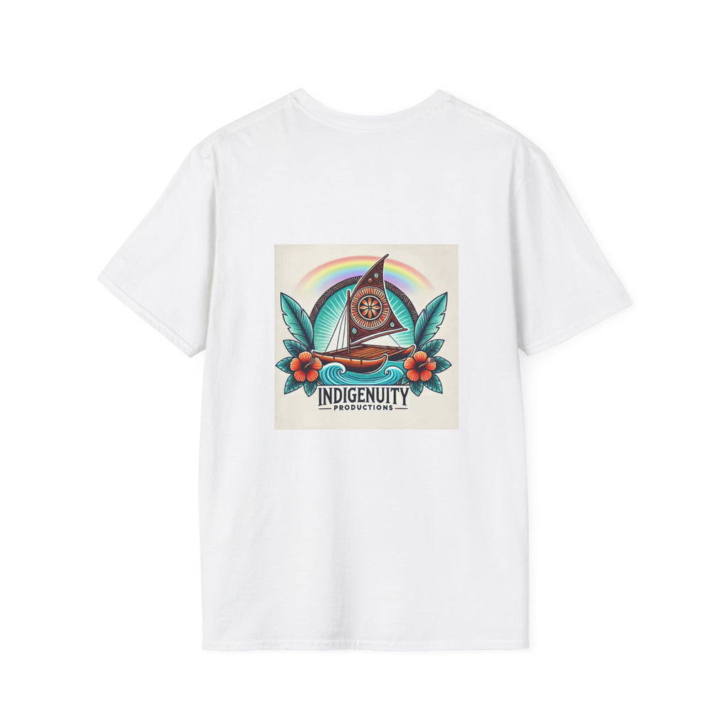 Indigenuity Productions Graphic T-Shirt — Retro Wave Pocket Tee