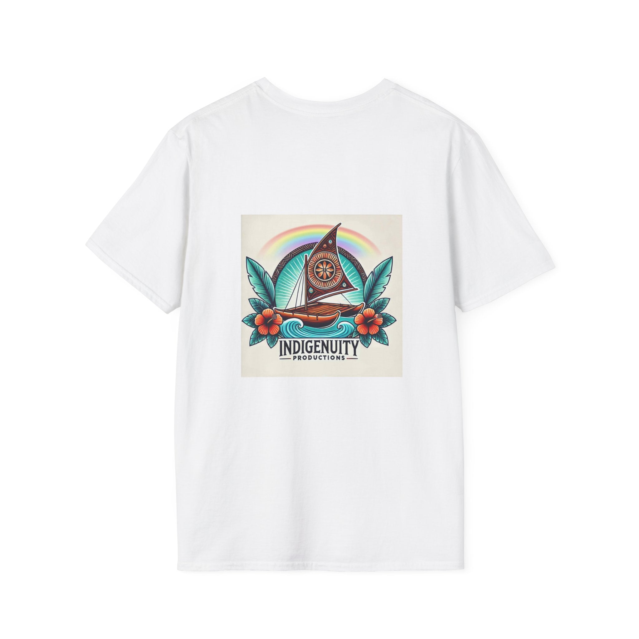 Indigenuity Productions Graphic T-Shirt — Retro Wave Pocket Tee