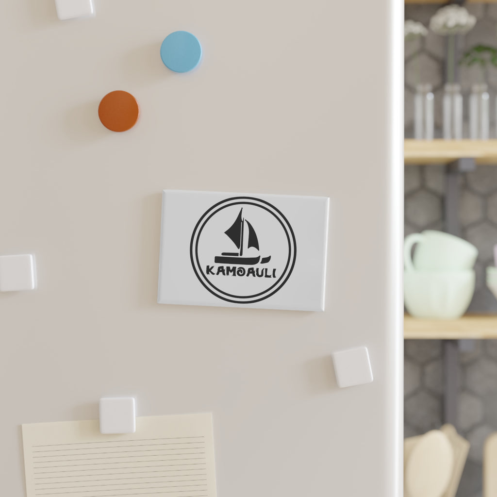 Kamoauli Sailboat Rectangle Magnet — Nautical Boat Logo Fridge Magnet