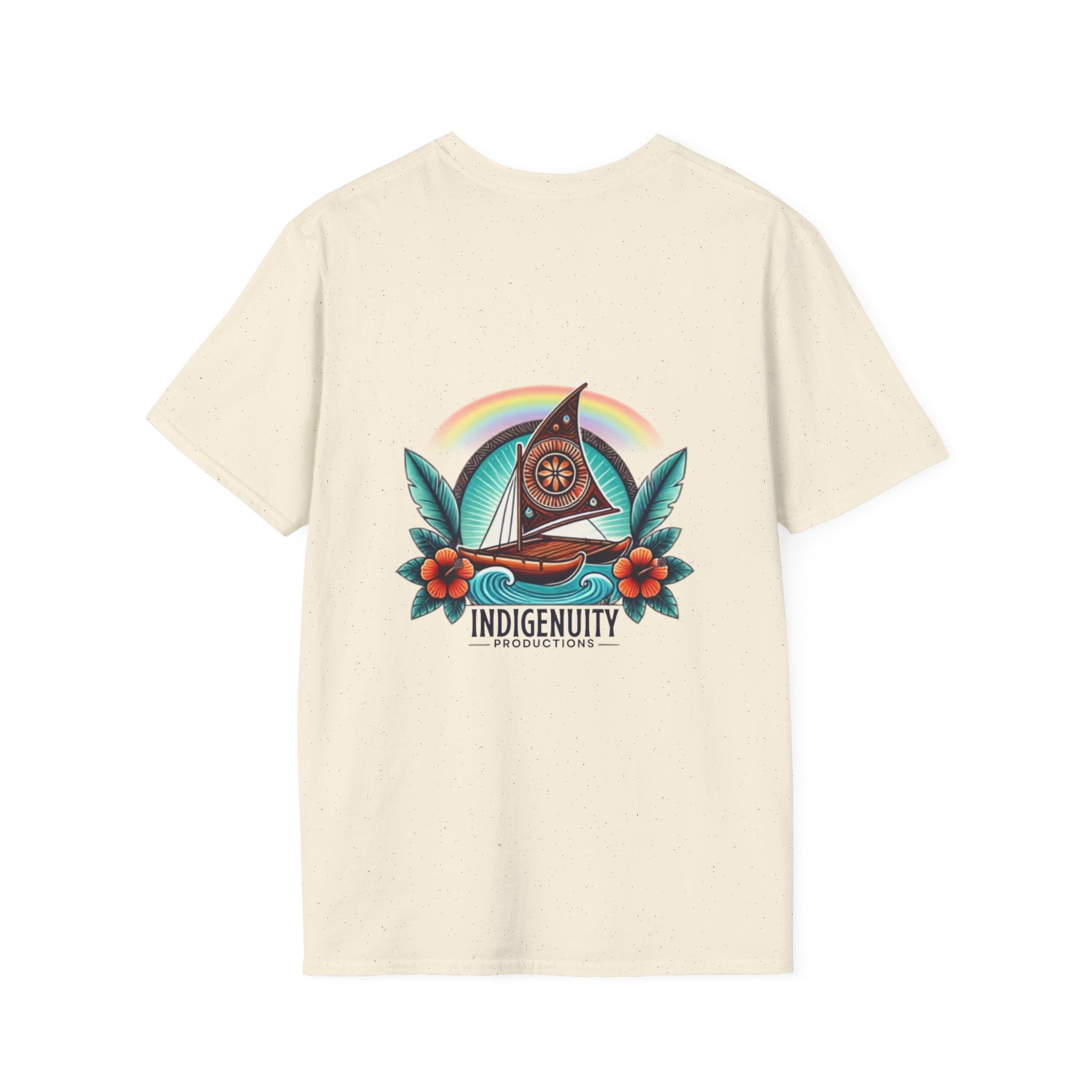Indigenuity Productions Graphic T-Shirt — Retro Wave Pocket Tee