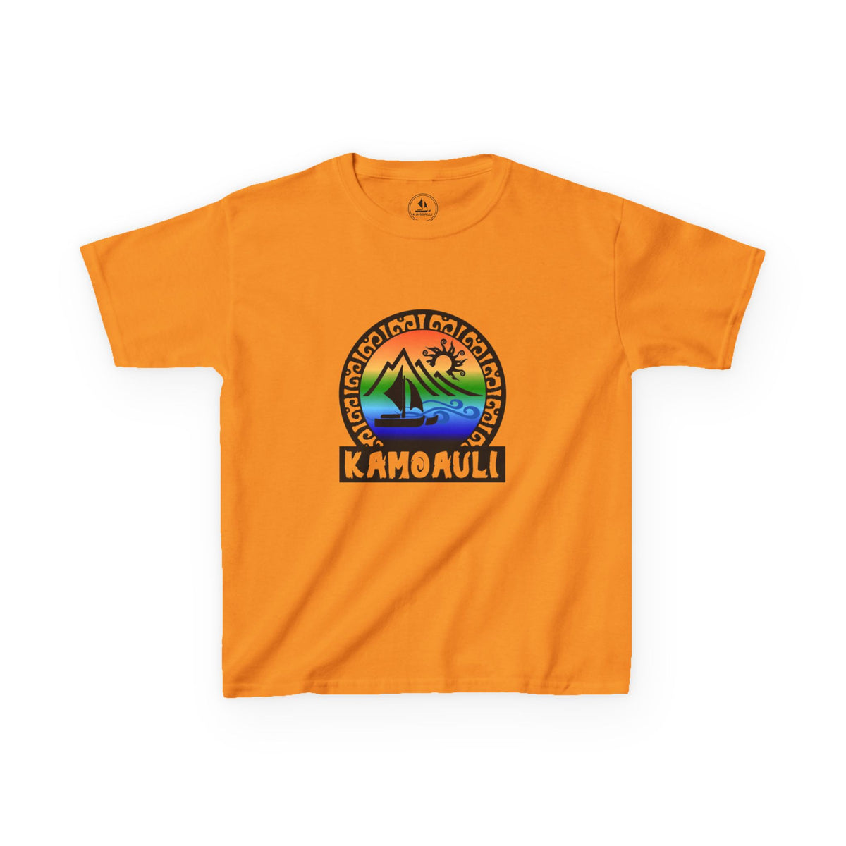 Kids T-Shirt — Kamoauli Hawaiian Sunset Sail Graphic