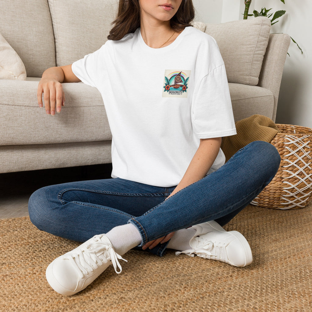 Indigenuity Productions Graphic T-Shirt — Retro Wave Pocket Tee